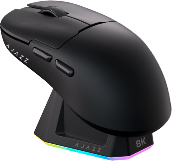 Ігрова бездротова миша Ajazz  AJ159PRO -3 Mod-Black-3395-8K Charging Dock