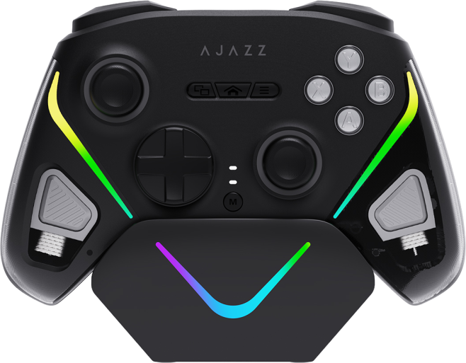 Бездротовий геймпад з док-станцією Ajazz GP100 Set Black (GP100S-B)