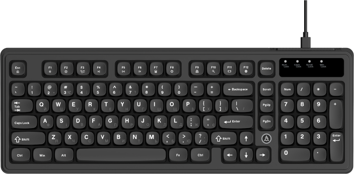 Дротова клавіатура Ajazz AF98 Black (AF98-B)