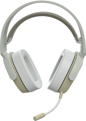 Бездротова ігрова гарнітура Ajazz AHM09 MAX Gray White (AHM09-MAX-GW)