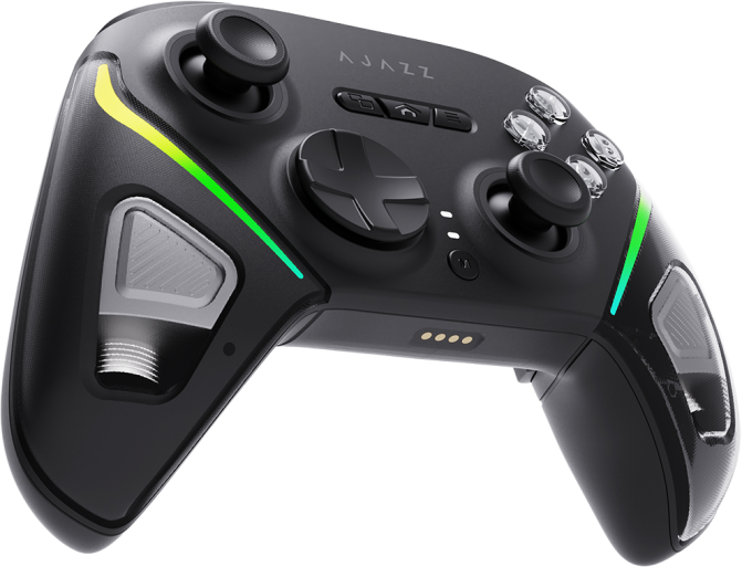 Бездротовий геймпад з док-станцією Ajazz GP100 Set Black (GP100S-B)