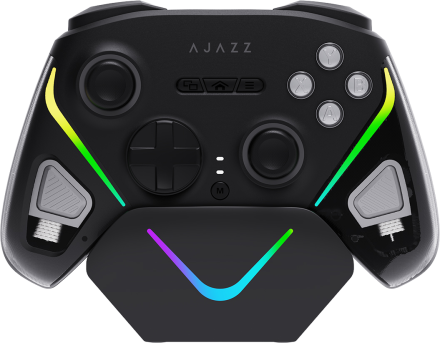 Бездротовий геймпад з док-станцією Ajazz GP100 Set Black (GP100S-B)