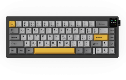 Бездротова механічна клавіатура Ajazz AK650 Flying Fish Switch - Black (AK650-FF-BGY)