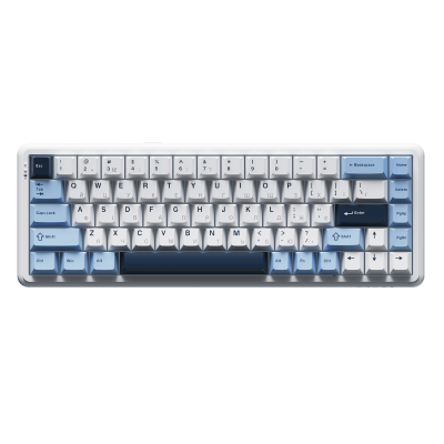 Клавіатура механічна бездротова Ajazz AK680 MAX (8+8K) Magnetic Switch RGB Wireless/BT/USB White