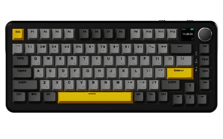 Бездротова механічна клавіатура Ajazz AK820 MAX Magnetic switches - Black (AK820MAX-M-BGY)