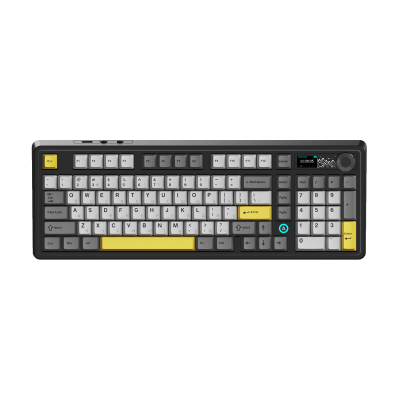 Бездротова механічна клавіатура Ajazz AK980 Clear Sky Switch Black-Gray-Yellow (AK980-CS-BGY)
