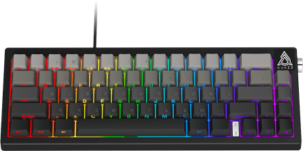 Дротова механічна клавіатура Ajazz AK650 Day Dream switches Gradient Black Grey (AK650-DD-BG)