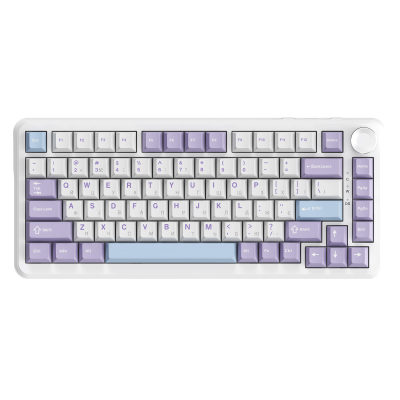 Ігрова дротова механічна клавіатура Ajazz AK820 MAX Magnetic switches-Purple-White-Blue-RGB