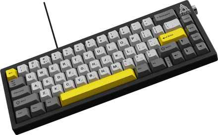 Дротова механічна клавіатура Ajazz AK650 Moon Yellow switches Gray White Yellow (AK650-MY-GWY)