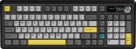 Бездротова механічна клавіатура Ajazz AK980 V2 Gift Switch V2 Black Grey Yellow (AK980-V2-G-BGY)