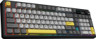 Бездротова механічна клавіатура Ajazz AK980 V2 Gift Switch V2 Black Grey Yellow (AK980-V2-G-BGY)